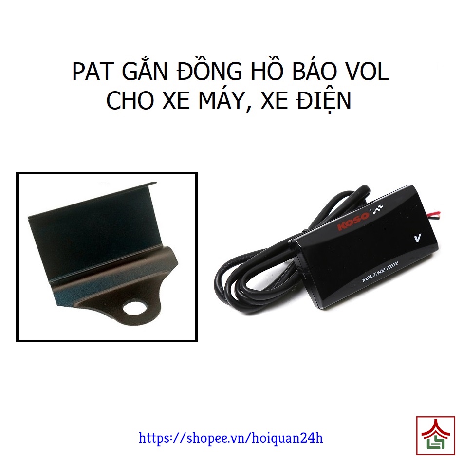 Pat Gắn Đồng Hồ Báo Vol Koso, Rizoma cho Xe Máy Xe Điện Nhiều Màu Cực Đẹp