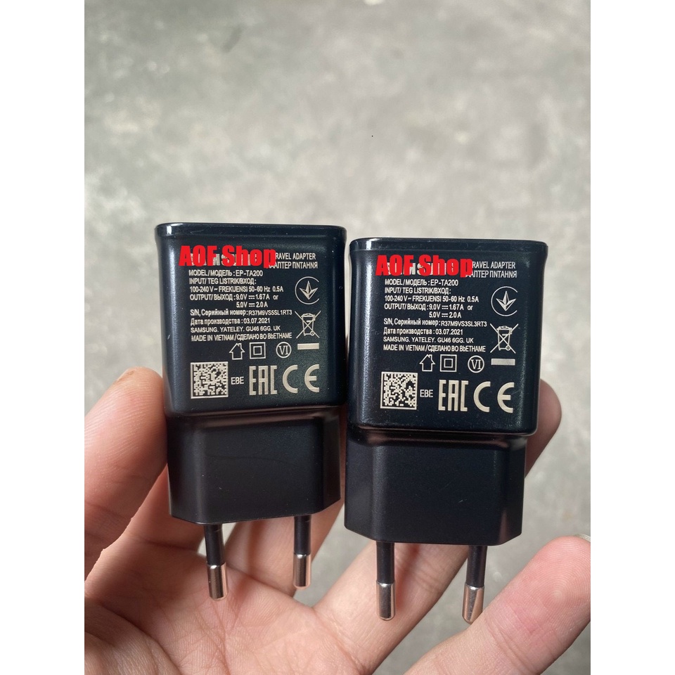 BỘ CỦ CÁP SẠC NHANH SS CHO S8/NOTE 8 VÀ CÁC MÁY HỖ TRỢ SẠC NHANH TYPE C BH 12 THÁNG