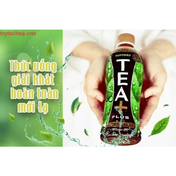 Lốc 6 chai trà ô long Tea Plus 455ml ( chai lớn )