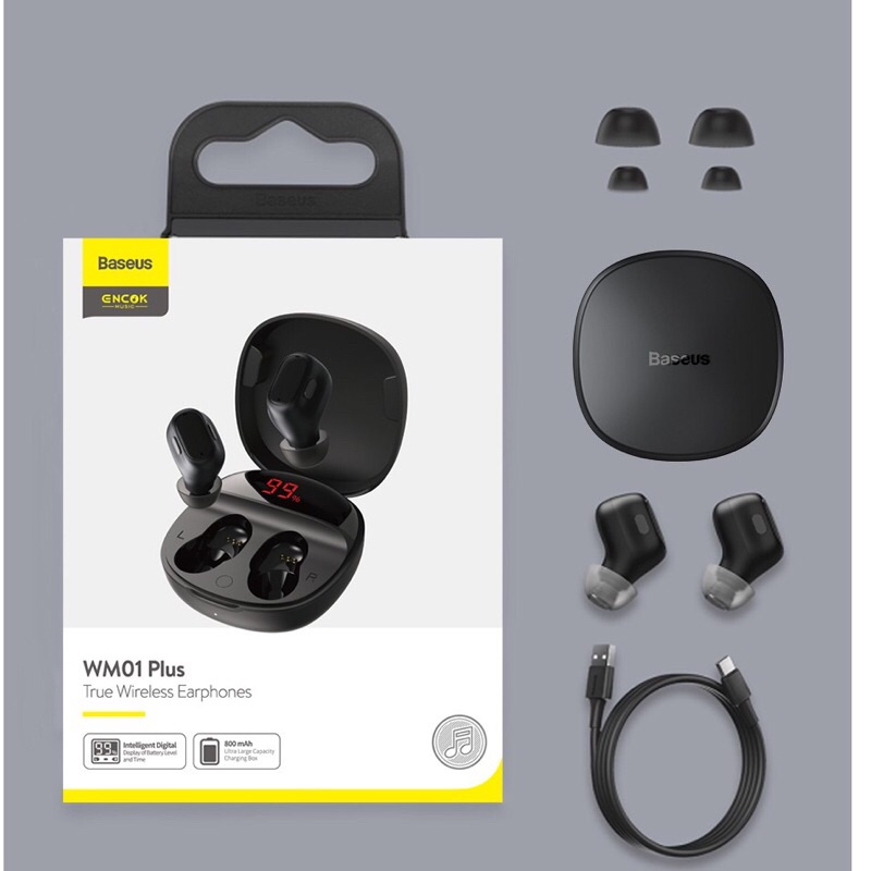 Tai nghe bluetooth không dây Baseus WM01 Plus chính hãng chống thấm nước