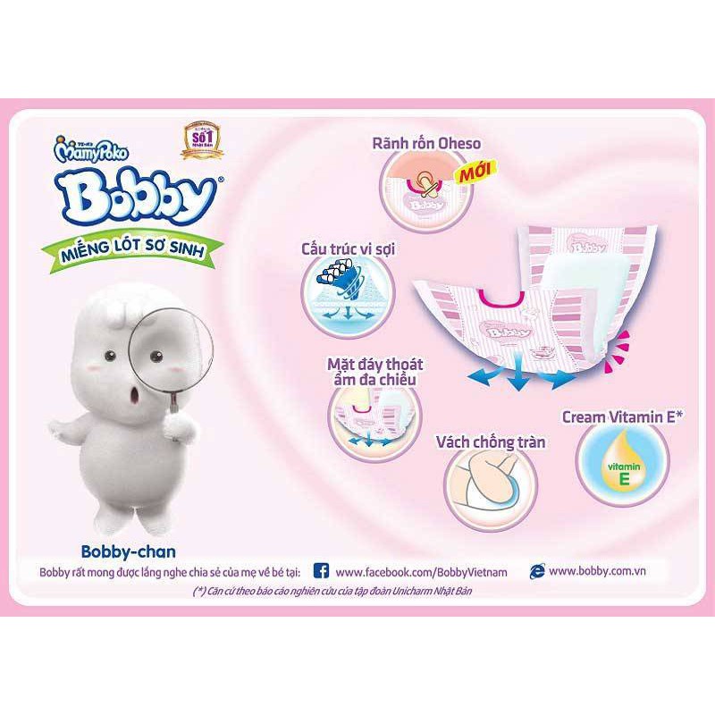 Miếng lót sơ sinh Bobby NewBorn 1 108 miếng