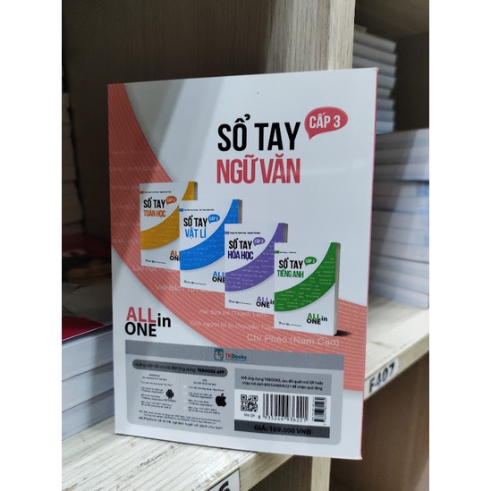 Sách - Sổ tay ngữ văn cấp 3 - All in one Tặng Kèm Bookmark