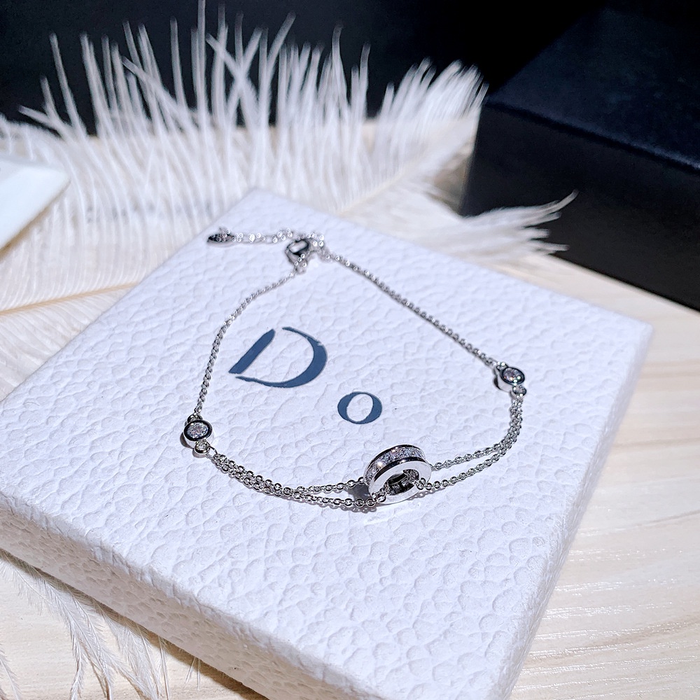 Vòng Tay Mạ Vàng 18k Đính Đá Zircon Đơn Giản Thời Trang Cho Nữ