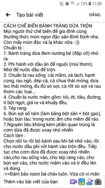 20 cái bánh tráng nước dừa Tam Quan - Bình Định