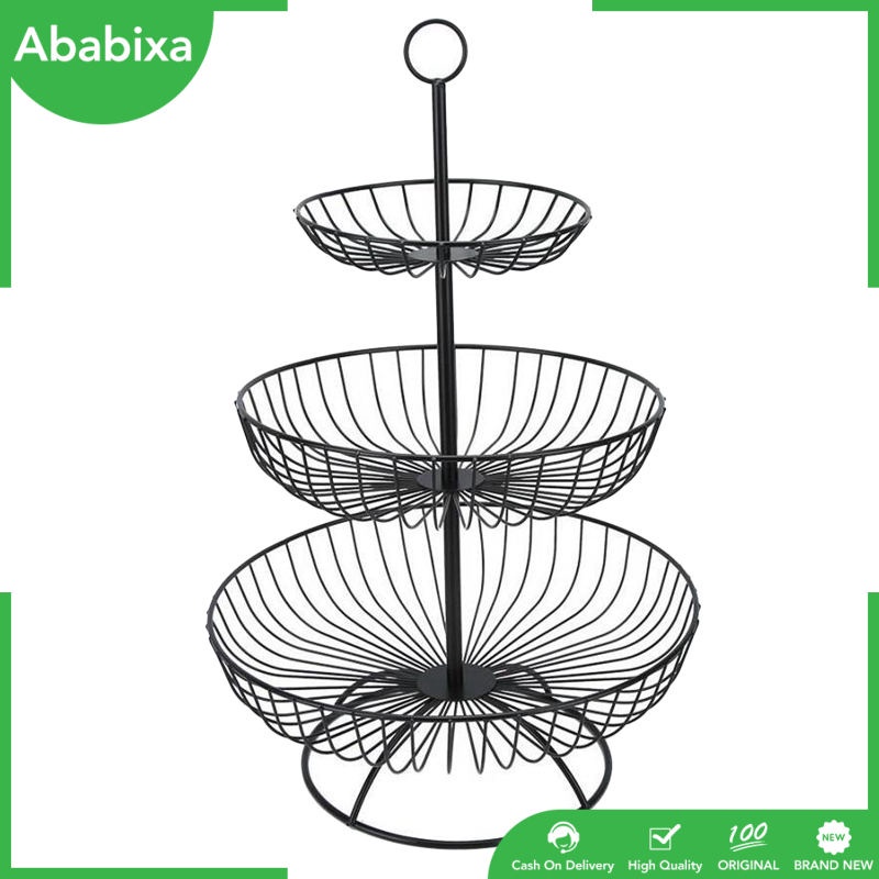Rổ đựng trái cây 3 tầng cỡ lớn tiện dụng cho nhà bếp