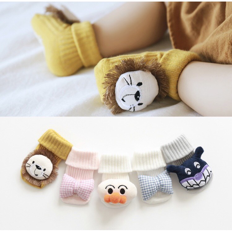 Tất/ Vớ Cổ Cao Cho bé Sơ Sinh Hình Thú Siêu Đáng Yêu Cho Bé Từ 0 - 1 Tuổi