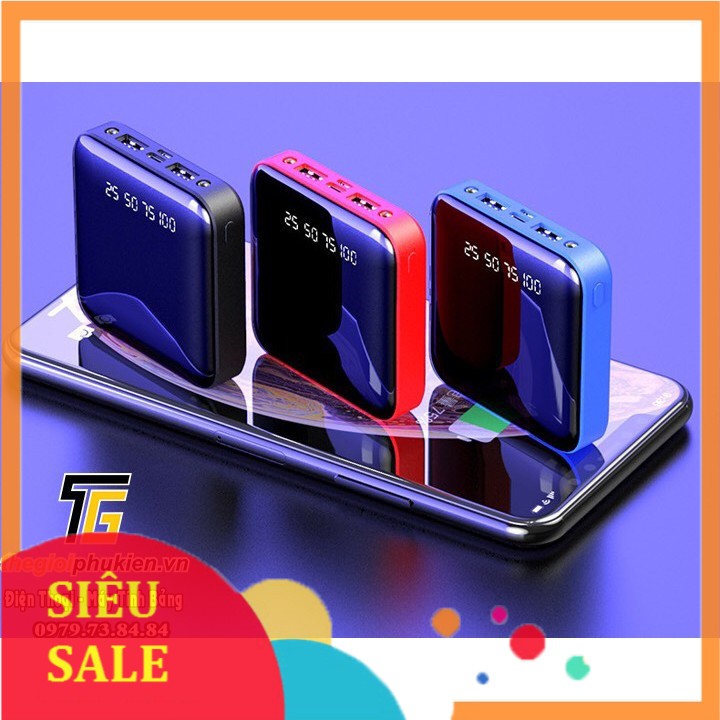 Pin dự phòng Power Bank 20000mAh Led Lighting