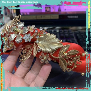 Mấn mỹ nhân phụ kiện cưới Giang mấn cô dâu mẫu chuyên cho cô dâu ăn hỏi hoặc cưới màu đỏ đẹp<PK>