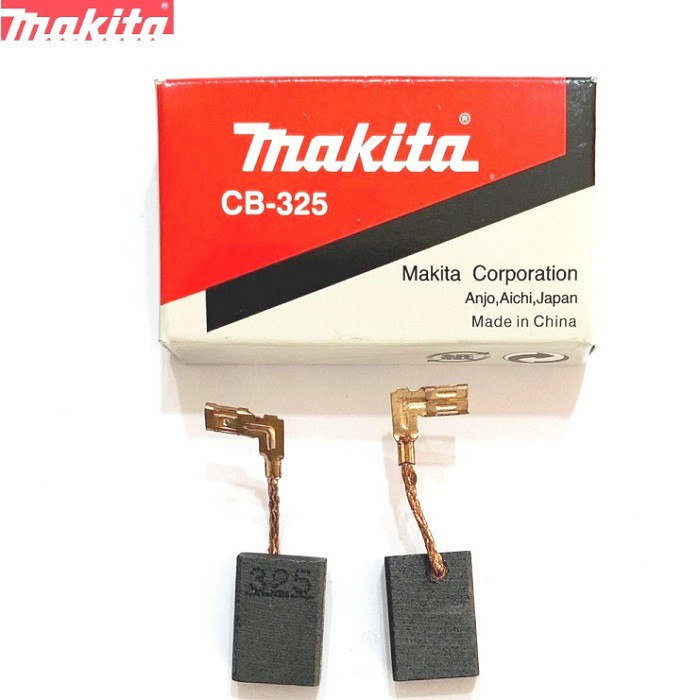 Chổi than CB325 CB 325 CB-325 MAKITA CHÍNH HÃNG 195001-2 cho 9553B, 9553NB, 9556HN