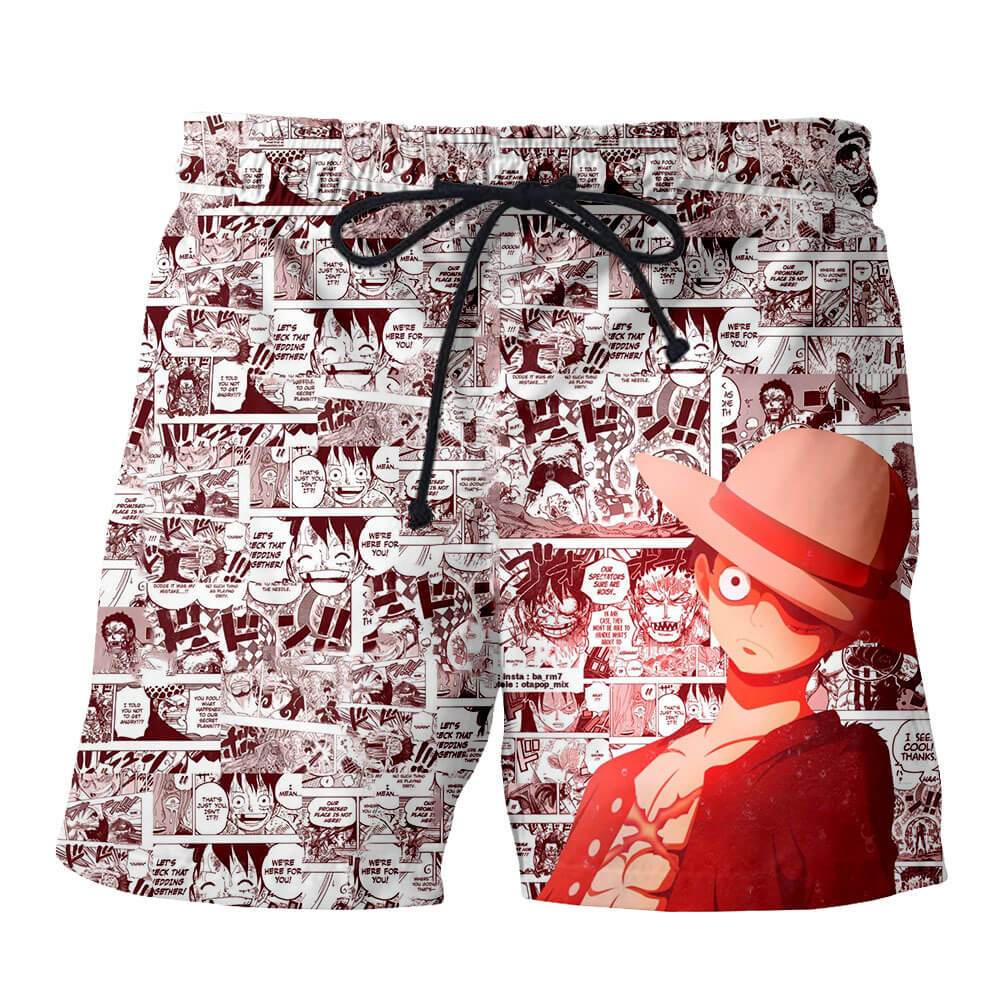 CLOOCL Quần Short Dáng Rộng Thoải Mái Họa Tiết Anime ONE PIECE