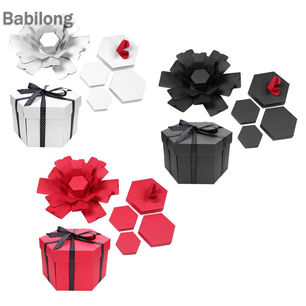 Hộp đựng ảnh hình lục giác sáng tạo làm tặng quà DIY