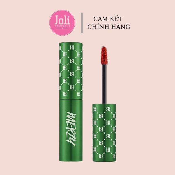 Son Kem Lì Merzy vỏ xanh lá The First Velvet Tint Green Edition V6 Firenze Negroni