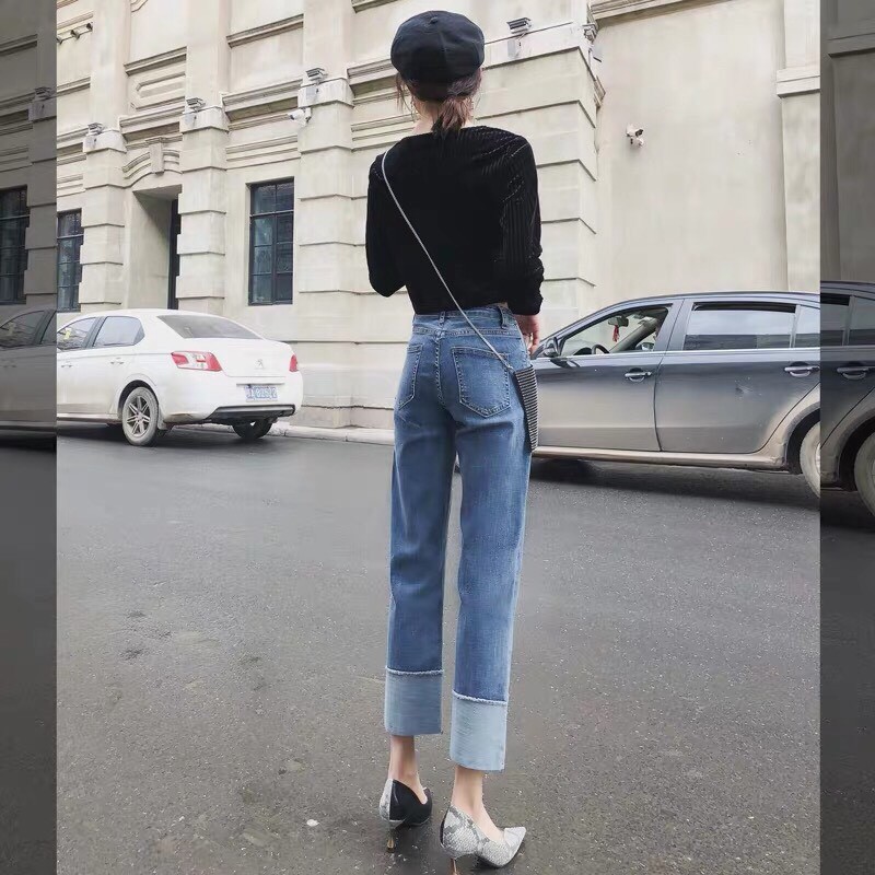 [ HÀNG XỊN GIÁ BÈO!! ] Quần jean ống suông nữ cao cấp Hadi cực hot đủ size S, M, L số lượng gần tuyệt chủng!!!-NL12358