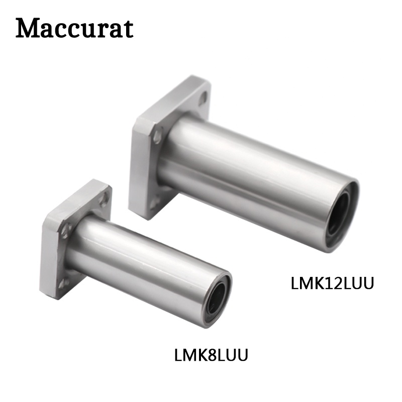 Máy in 3D LMK12LUU LMK8LUU 12mm / 8mmLonger Loại mặt bích tuyến tính Bushing bi Bộ phận CNC cho RepR