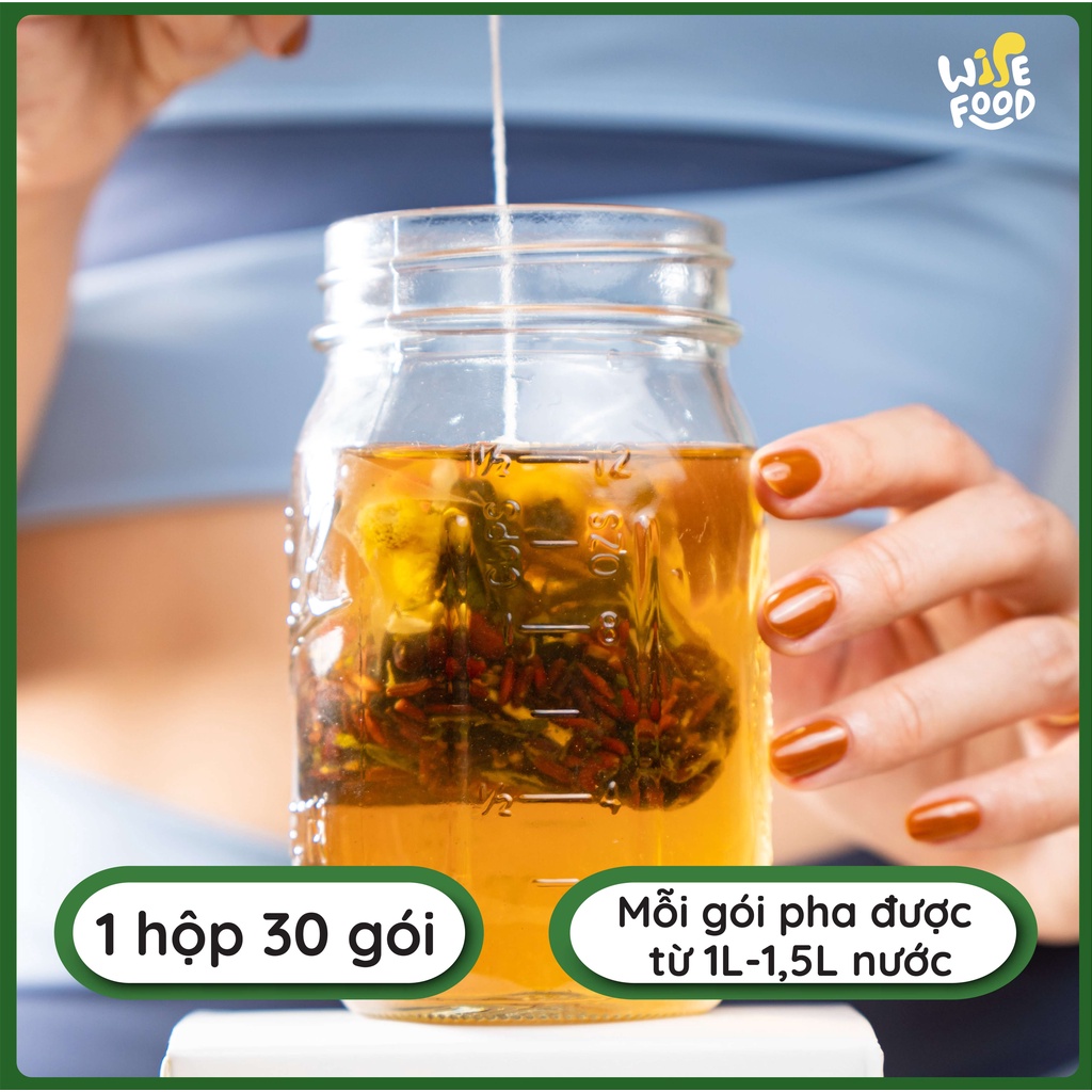 Combo Đặc Biệt: Granola Siêu Hạt 10% Yến Mạch Sấy Giòn &amp; Trà Gạo Lứt Hoa Cúc Wise Food