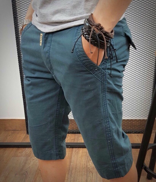 QUẦN SHORT NAM, Kaki dày mịn QN01