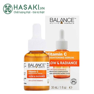 Serum Dưỡng Sáng Da, Mờ Thâm Balance Active Formula Vitamin C Brightening Serum Glow & Radiance 30ml
