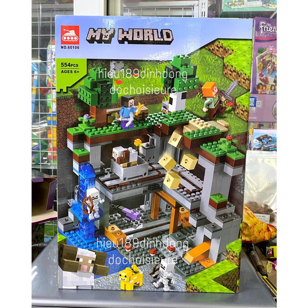 Lắp ráp xếp hình non Minecraft My World Cuộc phiêu lưu đầu tiên 60106 21169