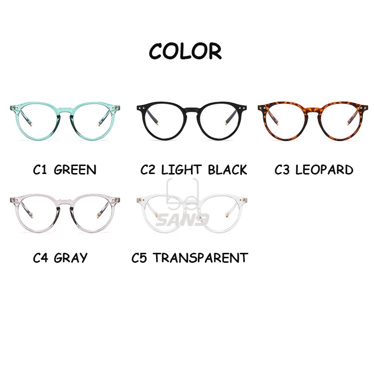 Kính mắt tròng tròn chất lượng cao thời trang dành cho nữ/ nam COSA9