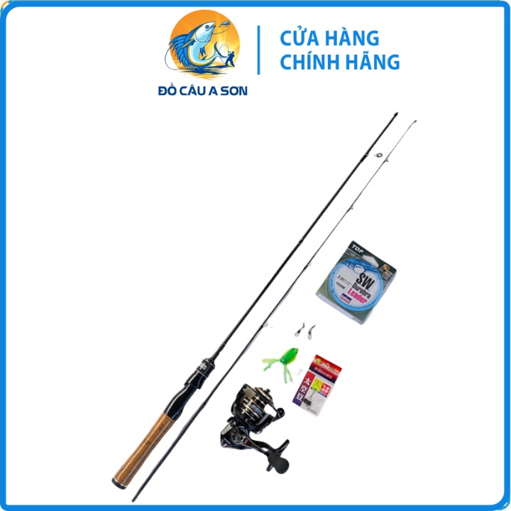 Bộ Cần Câu Máy Lure UL Máy Kim Loại 2000 - Tặng Dù + Mồi Giả - Bộ Cần Câu Máy, Trọn Bộ Cần Câu Máy G