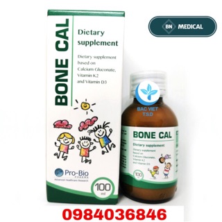 [SỈ ĐẠI LÝ INBOX] BONE CAL BỔ SUNG CANXI K2 CHO BÉ 100ML