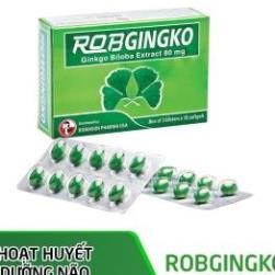 Hoạt huyết dưỡng não Robgingko - Hỗ trợ giúp tăng cường tuần hoàn não, cải thiện trí nhớ (100 viên)