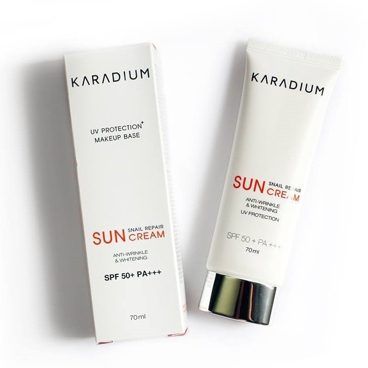 Kem chống nắng karadium snail repair sun cream spf 50+ pa+++