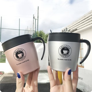 Cốc giữ nhiệt Café Style có kèm thìa inox 330ml