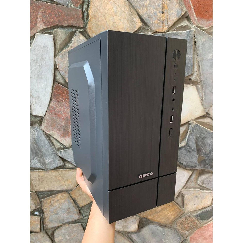 Vỏ CASE MINI Gipco Tặng kèm đầy đủ vít / Hỗ trợ main M-ATX ( H310 . H81 . H61 . B365 v.v ) | BigBuy360 - bigbuy360.vn