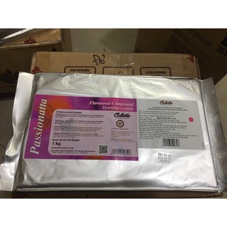 Socola màu Hồng Dâu Collata thanh 1kg