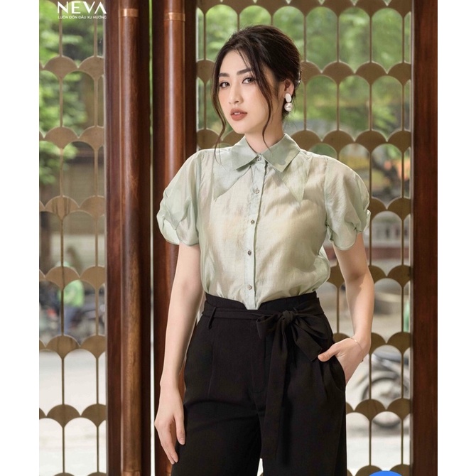 NEVA Newtag set áo sơ mi hồng/tím mới nguyên tag M/L/XL
