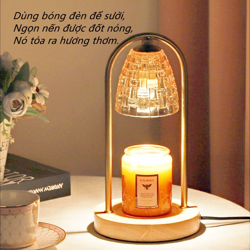 Đèn Ngủ Để Bàn Hình Cây Nến Độc Đáo Candle Warmer Lamp Fragrance Lamp Table Night light