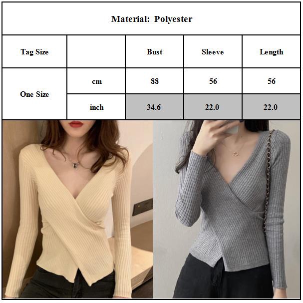 Áo Sweater dệt kim tay dài màu sắc thanh lịch cho phái nữ