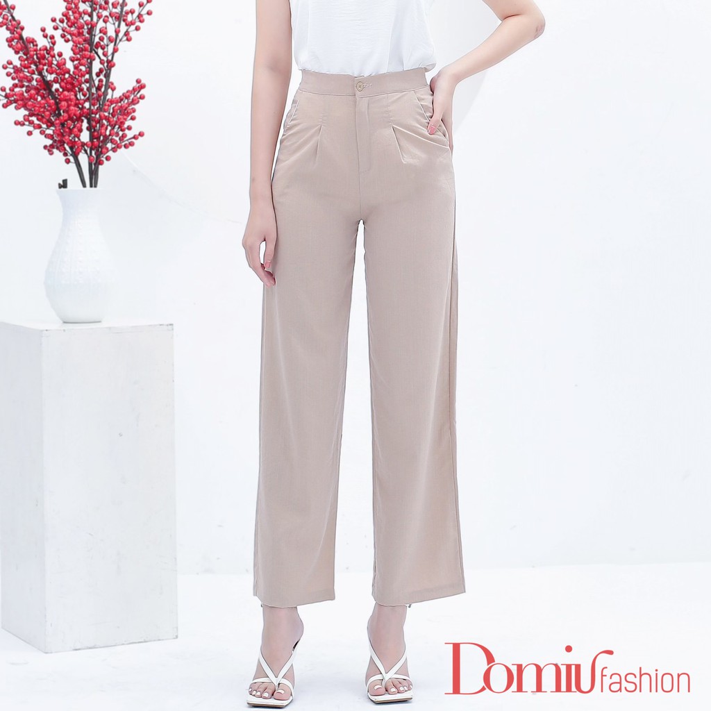 Quần đũi ống rộng dáng dài khoá thật | BigBuy360 - bigbuy360.vn