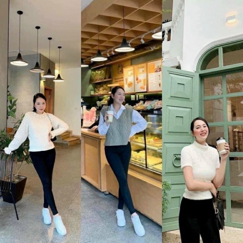 Quần Legging Cạp Cao ZR Dáng Dài Nâng Mông Tôn Dáng