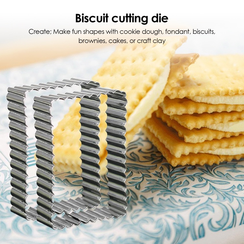 Khuôn Cắt Bánh Quy Hình Chữ Nhật / Sáo Độc Đáo
