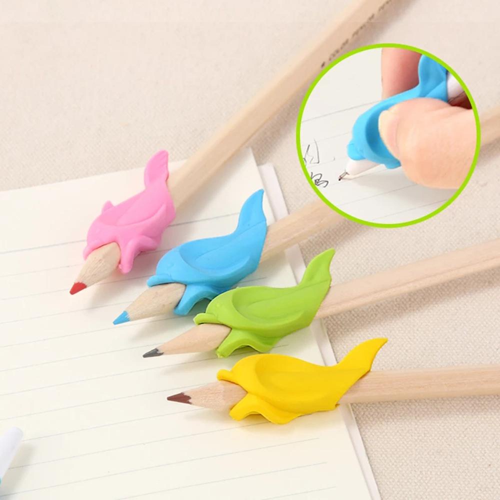[COD] Set 10 Giá Đỡ Bút Bằng Silicon Giúp Bé Học Viết Đúng Cách