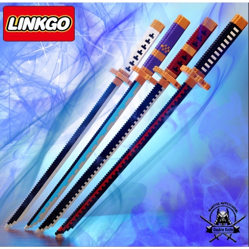Lego mô hình kiếm đồ chơi lắp ráp Zoro One Piece, Kimetsu no yaiba đồ chơi lắp ráp rèn luyện trí thông minh