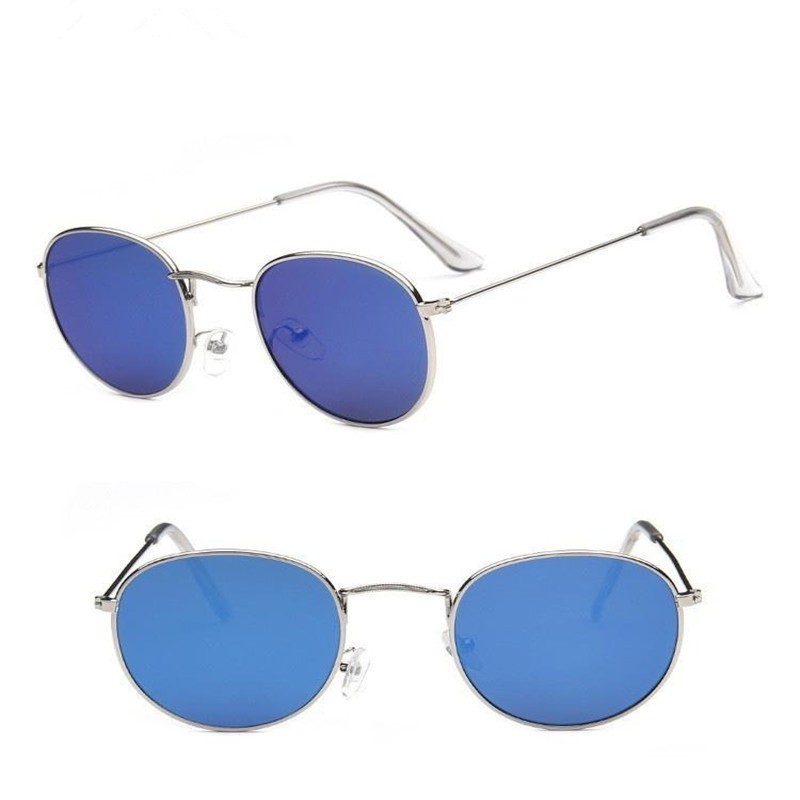 Thanh toán tại chỗ◆Fashion Retro Vintage Sun Glasses Round Metal Sunglasses Steampunk Men Women