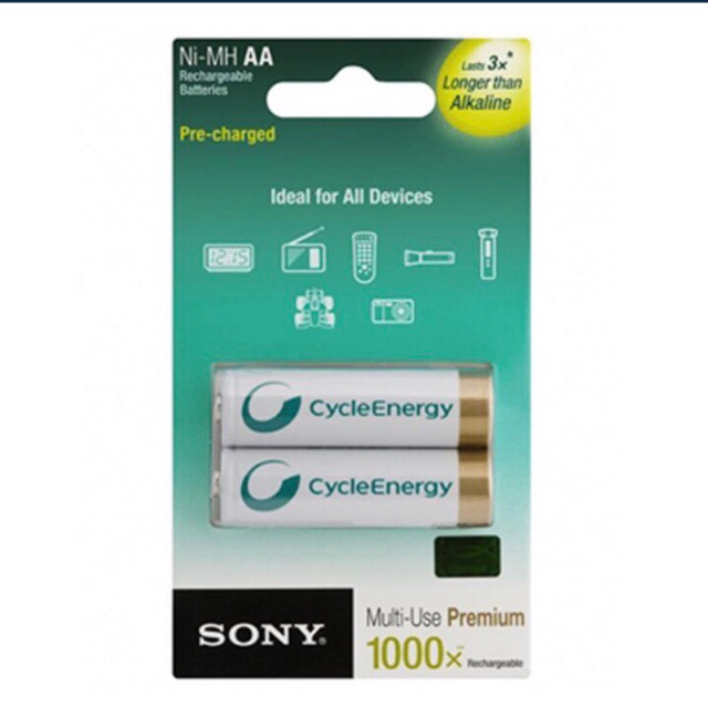 Pin sạc AA Sony 2100 mAh vỉ 2 viên. Hàng chính hãng