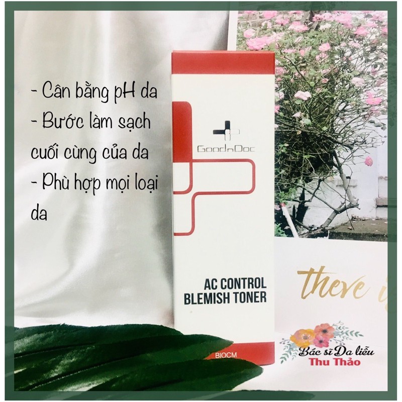 [150mL] TONER CHO DA DẦU MỤN AC CONTROL BLEMISH GOODNDOC