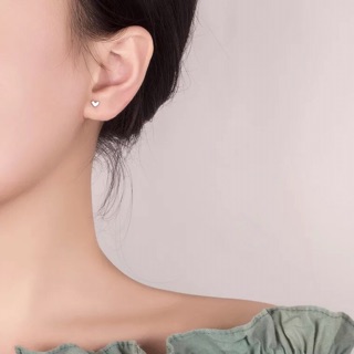 Bông tai bạc 925 trái tim