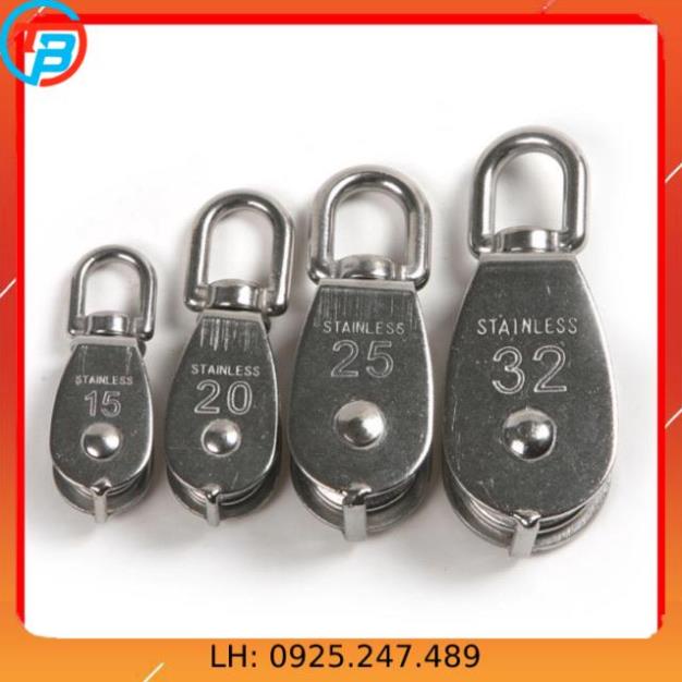 [GIÁ SỈ] Ròng Rọc INOX 304 Đơn và Đôi [SIÊU RẺ] - Cáp Thép Thái Bình Vina