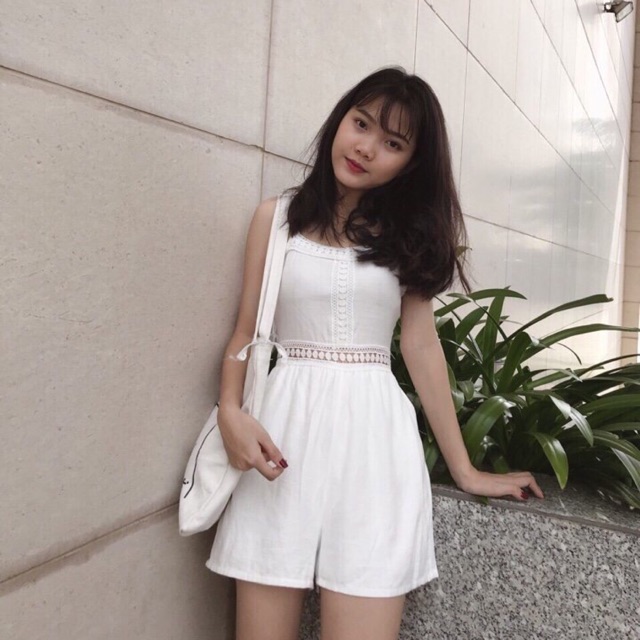 Jump trắng ren