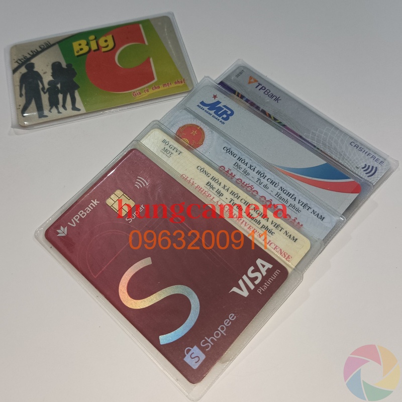 Bao bọc thẻ CCCD gắn chip mới, thẻ ngân hàng...
