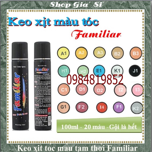 Keo xịt tóc mầu Familiar 100ml | BigBuy360 - bigbuy360.vn