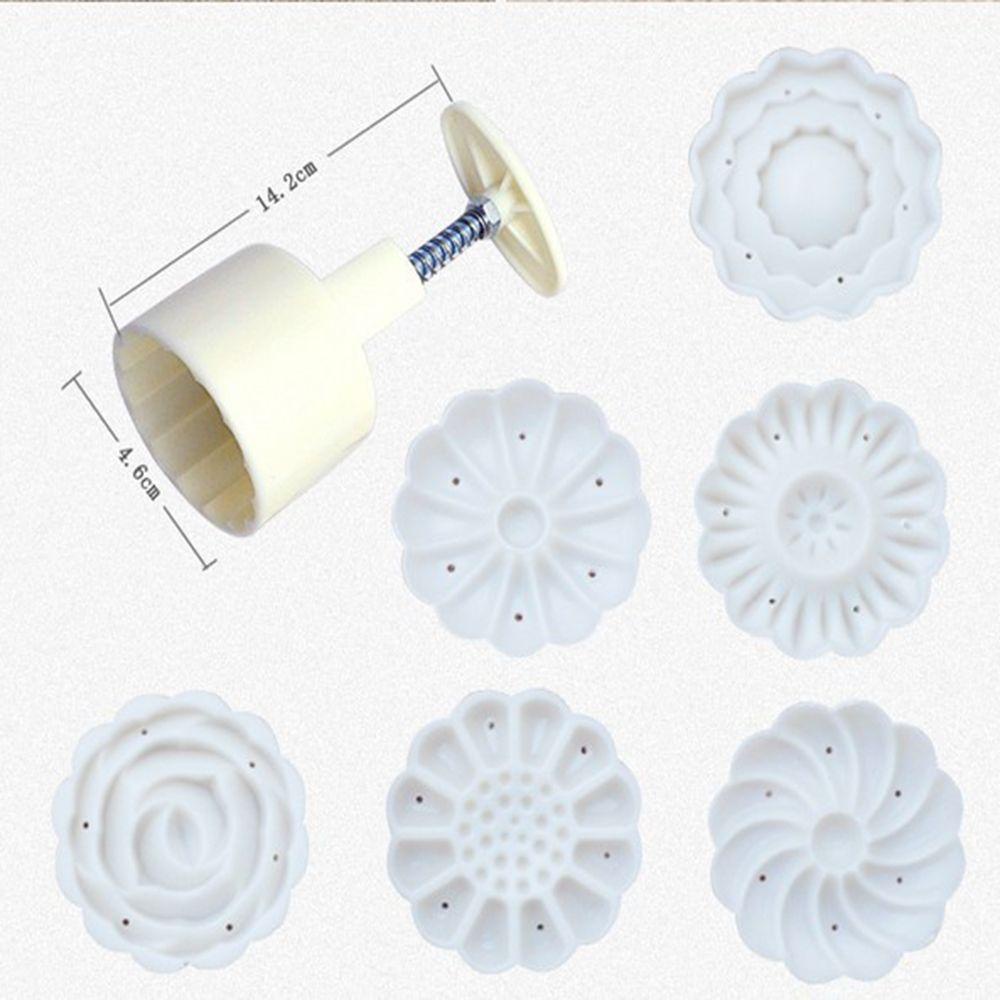 WATTLE Khuôn Cắt Bánh Quy Kẹo Đường Hình Hoa Tròn 6 Phong Cách Mới
