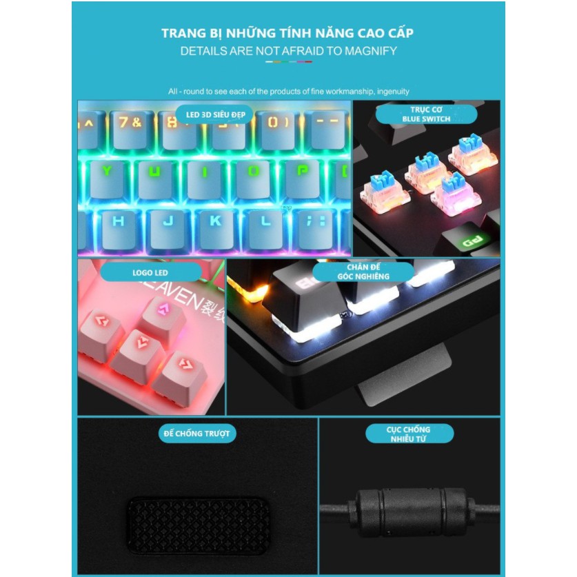 Bàn Phím Cơ Máy Tính Crack K2 PRO Led RGB 10 Chế Độ Khác Nhau, Chơi Game Dùng Văn Phòng Cực Đã | BigBuy360 - bigbuy360.vn