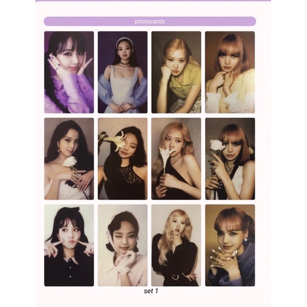 Card blackpink wc22 Jisoo Lisa Rosé Jennie welcoming chính hãng