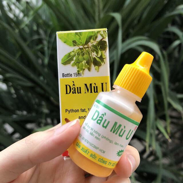 Dầu Mù U, Trăn Mù U (date mới) 15ml